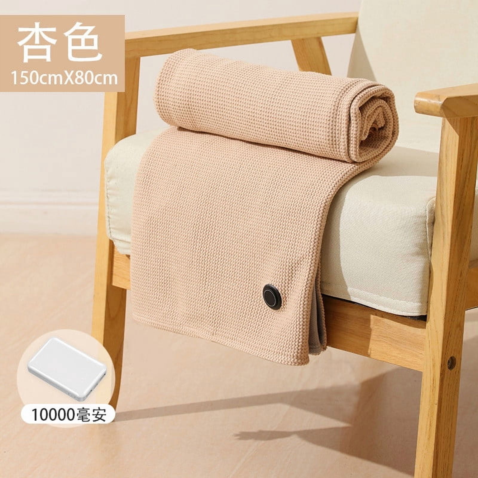 Portable Heated Scarf, Battery Operated Extra Large Heating Pad, Portable Heated Scarves for Office, Travel, Camping, 3 Heat Settings, 5000 mAh Power Bank Included