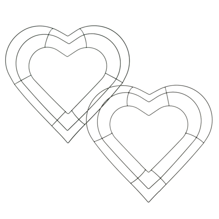 Heart Wire Form 30 - Crafting Tool - Wreath Wire Frame - Garland & Flower  Décor - Valentine's, Wedding, Anniversary & Home Décor