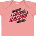 thumbnail image 4 of Inktastic I Love Racing with Tire Marks Boys or Girls Baby Bodysuit, 4 of 5