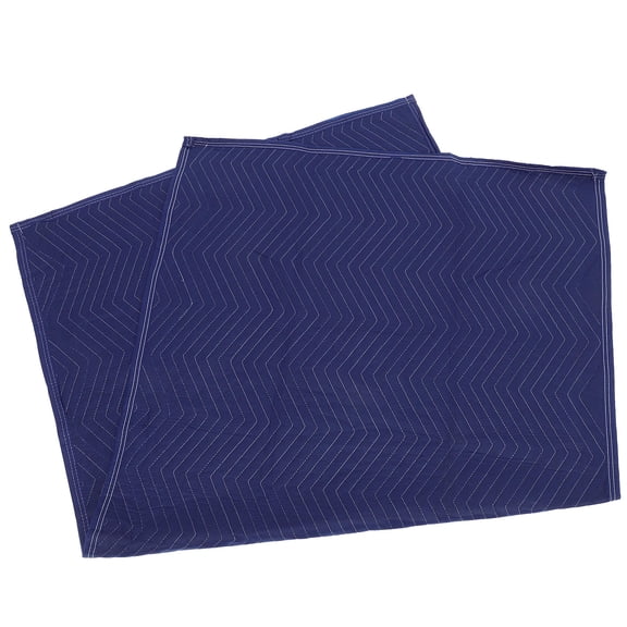 LOLIPPYY Blue Heavy Duty Quilt Moving Blanket with Internal Padding for Furniture Protection and Transport