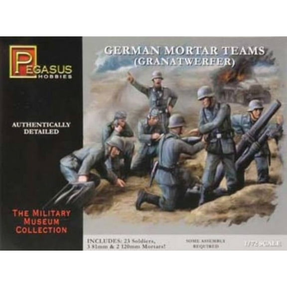 Pegasus 7204 German Mortar Teams 1/72 Scale Plastic Model Figures