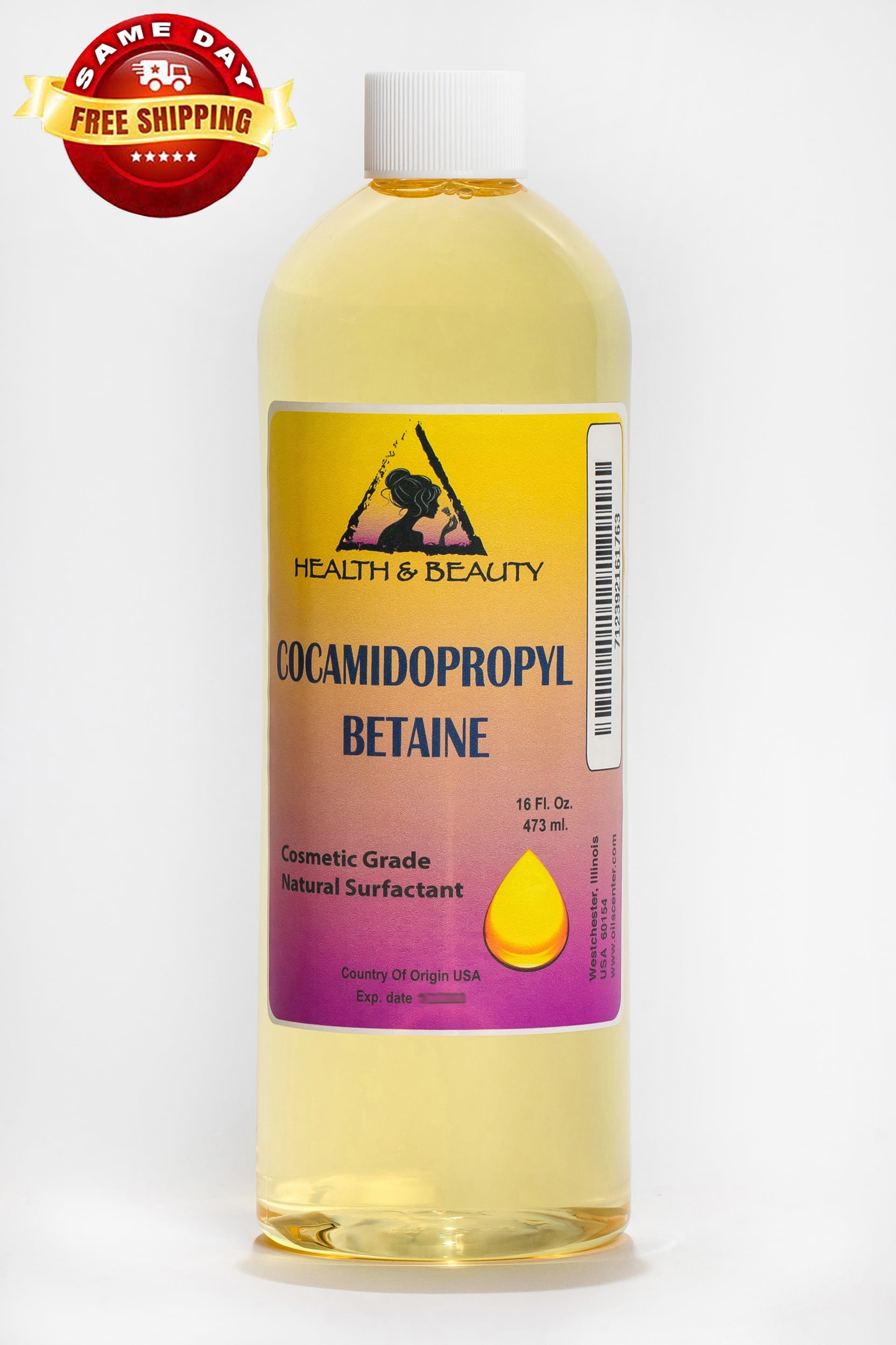 COCAMIDOPROPYL BETAINE COCO BETAINE NATURAL SURFACTANT LIQUID 100 PURE 64 OZ
