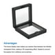 thumbnail image 4 of Caja de Presentación Flotante Delgada Unique Bargains ABS marco vitrina Estuche Soporte 5cm x 5cm x 2cm Negro paquete de 20, 4 of 5