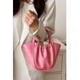 thumbnail image 2 of LinYooLi Soft Handbag for Women Fashion Ruched Basket Shoulder Bag Small Cute Soild Hobo Bag, 2 of 6