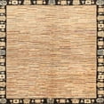 thumbnail image 1 of Ahgly Company Indoor Square Abstract Light Brown Abstract Area Rugs, 7' Square, 1 of 6