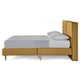 thumbnail image 5 of Base de Cama Matrimonial Makora Luma Mostaza Tapizada en Tela Tipo Lino (No Incluye Colchón), 5 of 9