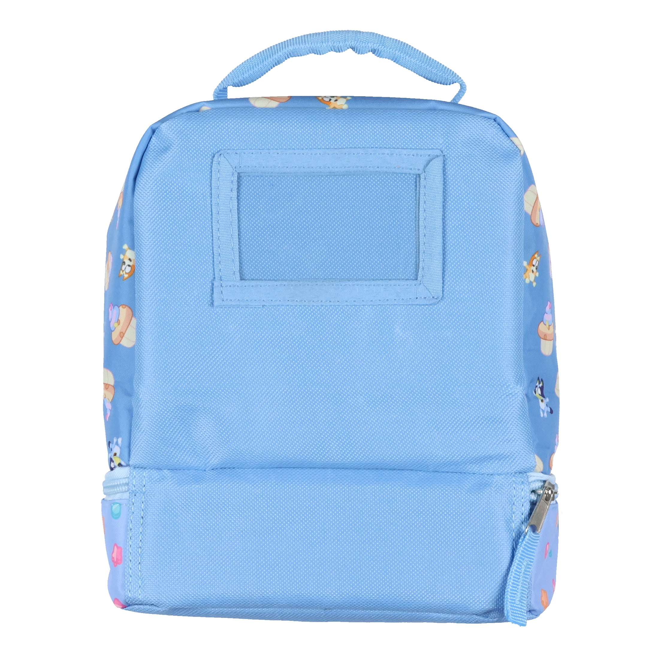 Bluey Lunch Box Bluey and Bingo Party Time Dual Compartment Insulated Lunch Bag Tote 10"