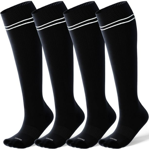 Calcetines de compresión LEVSOX para mujeres embarazadas 20-30 mmHg negros