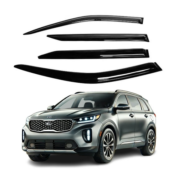 Fits Kia Sorento 2021  Acrylic Window Visor Sun Rain Deflector Guard