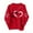 Red-5, variant on Dgankt Turtleneck Tops for Women Valentines Day Sweatshirts for Women Valentine Sweatshirt Love Heart Graphic Pullover Tops Casual Holiday Tops XS-XL