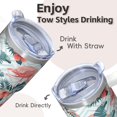 thumbnail image 4 of Flamingo Tumbler with Handle 20OZ BPA Free Coffee Mug Perfect Gifts for Women Flamingo Lovers Suitable for Birthday Christmas Occasions Commute Trips, 4 of 6