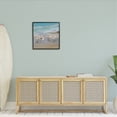 thumbnail image 2 of Stupell Coastal Sandpipers Beach Waves Shore Landscape Painting Black Framed Art Print Wall Art, 2 of 8