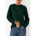 thumbnail image 2 of Suéter PRETTYGARDEN 2025 con Botones Cuello Redondo Verde Oscuro S, 2 of 8