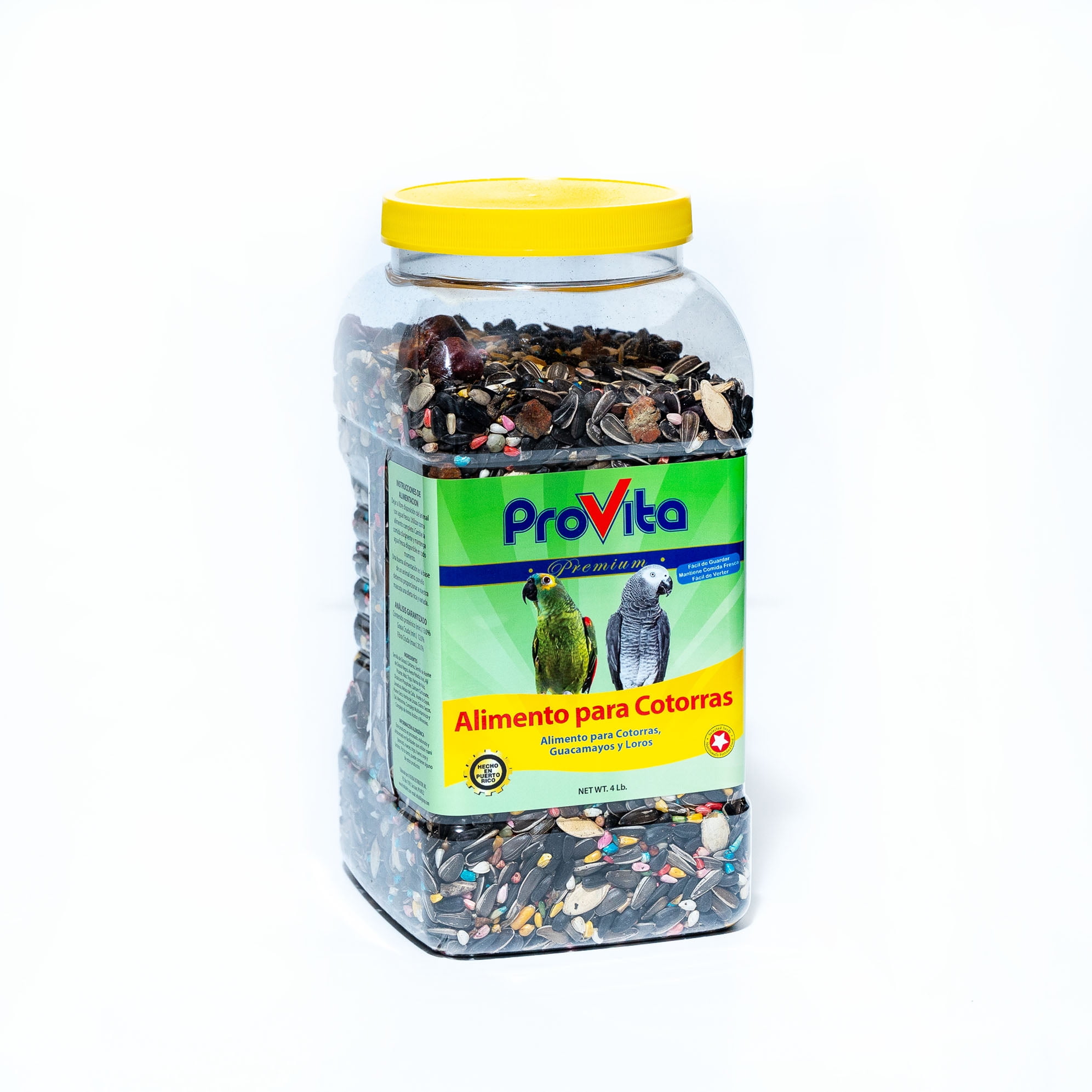 Provita Premium Seed Parrot Food, 4Lb. Jar