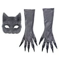 thumbnail image 3 of Accesorios de cosplay Regalo de cumpleaños Juguetes para jugar Disfraces de gato de Halloween para mujeres Máscara y guantes jinwen Guantes de mujer, 3 of 7