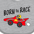 thumbnail image 4 of Inktastic Born to Race Red Race Car Boys or Girls Baby Bib, 4 of 4