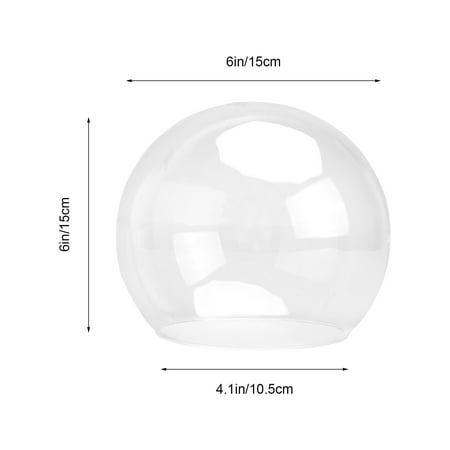 

1pc Clear Glass Dome Display Dome Glass Cake Cover Gift Decoration(Transparent)