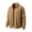 Brown, variant on Little Boys Corduroy Button Down Shirt, Long Sleeve Casual Overshirt Jacket Shacket, Dark Gray,Size 5-6 T