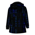 thumbnail image 4 of guisaled Winter Coat for Men Fleece Lined Fashion Printed Loose Fit Warm Jacket Zip Up Long Sleeve Padded Thicken Casual Coats, 4 of 5