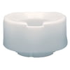 Contoured elevated toilet seat with slip-in bracket, 6"