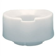 Contoured elevated toilet seat with slip-in bracket, 6"