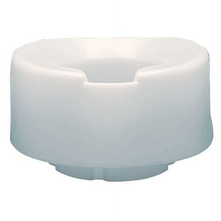 Contoured elevated toilet seat with slip-in bracket, 6"