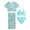 Mint Green, variant on Girls Swimsuit Size 8 Ruffle Bikinis for Adjustable Straps Tankini Sets 3pcs Tropical Printed Girls Bathing Suits Size 14-16