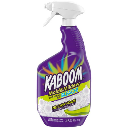 Kaboom Mold & Mildew Stain Remover with Bleach No Drip Foam, 30 (Best Bathroom Caulk Mildew Removal)