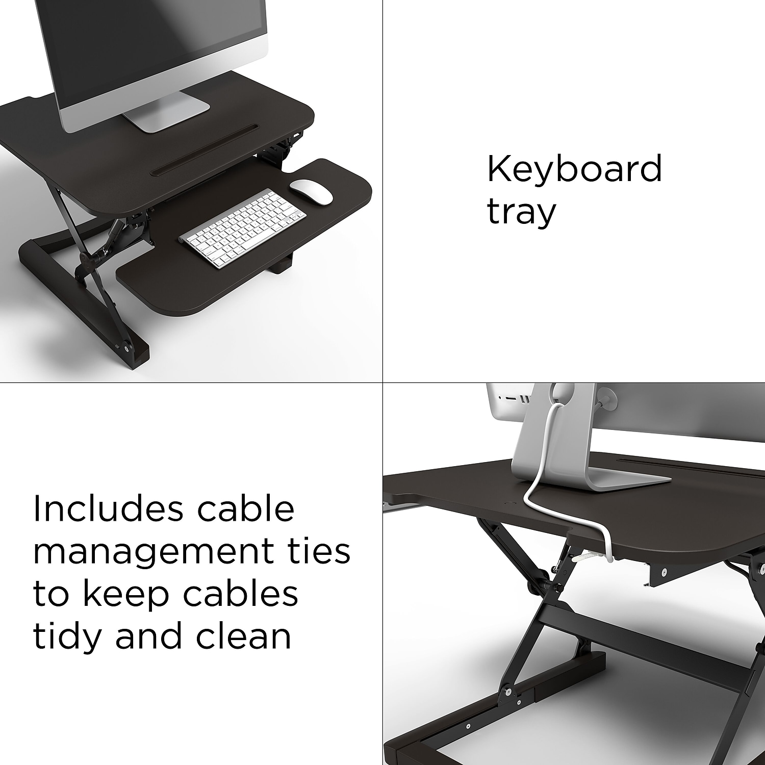 Staples Sit to Stand Adjustable Desk Riser 27" 2447503