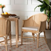 bali & pari Hollis Boho Dining Chair, Natural