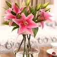 thumbnail image 5 of Dinheiro 5 paquetes de flores artificiales para exteriores, flores falsas UV que no se decoloran, plantas de plástico sintético para jardín, porche, ventana, jardinera, flores falsas para exteriores, 5 of 5