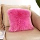 thumbnail image 2 of Fundas de almohada de piel sintética, funda de almohada esponjosa, lujosa, larga, difusa, supersuave, lujosa, para el hogar, sofá, cama, coche, fiesta, decorativa, 18.0 x 18.0 in Sincero  Hogar, 2 of 3