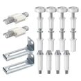 thumbnail image 2 of para puertas, Kits de herramientas de reparación de para puertas plegables Piezas de repuesto de metal para puertas gruesas, Puertas Macarena Conector de pista de hardware, 2 of 7