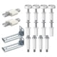 thumbnail image 2 of para puertas, Kits de herramientas de reparación de para puertas plegables Piezas de repuesto de metal para puertas gruesas, Puertas Macarena Conector de pista de hardware, 2 of 7