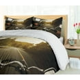 thumbnail image 5 of Ambesonne Adventure Duvet Cover Sets, Rider Chopper Road, 2-King, Forest Green Grey, 5 of 7
