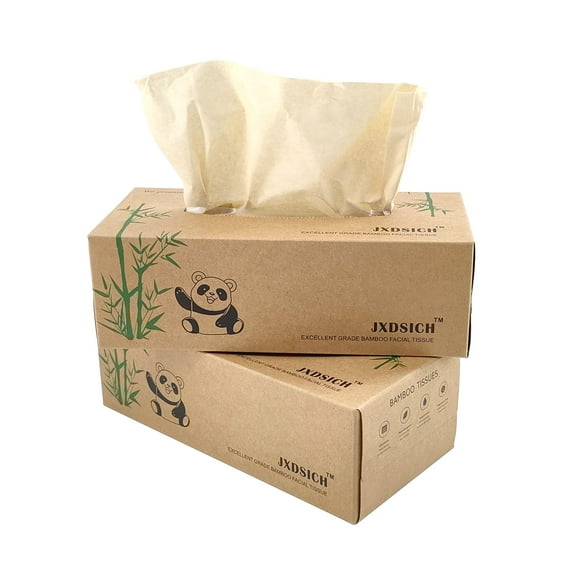 Pañuelos faciales JXDSICH Bamboo de 3 capas, 100% bambú virgen 800