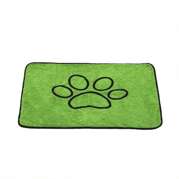 Dog Door Mat for Muddy Paws - Absorbent Entryway Rug, Quick Dry Machine Washable Indoor Outdoor Mat