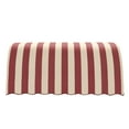 thumbnail image 2 of Awntech 5.38 Ft Savannah Waterfall Closed-Sides Awning Canopy (64.5in x 31in x 24in), Burgundy/Tan Stripe, 2 of 2
