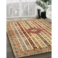 thumbnail image 2 of Ahgly Company Indoor Round Abstract Chestnut Red Abstract Area Rugs, 3' Round, 2 of 6
