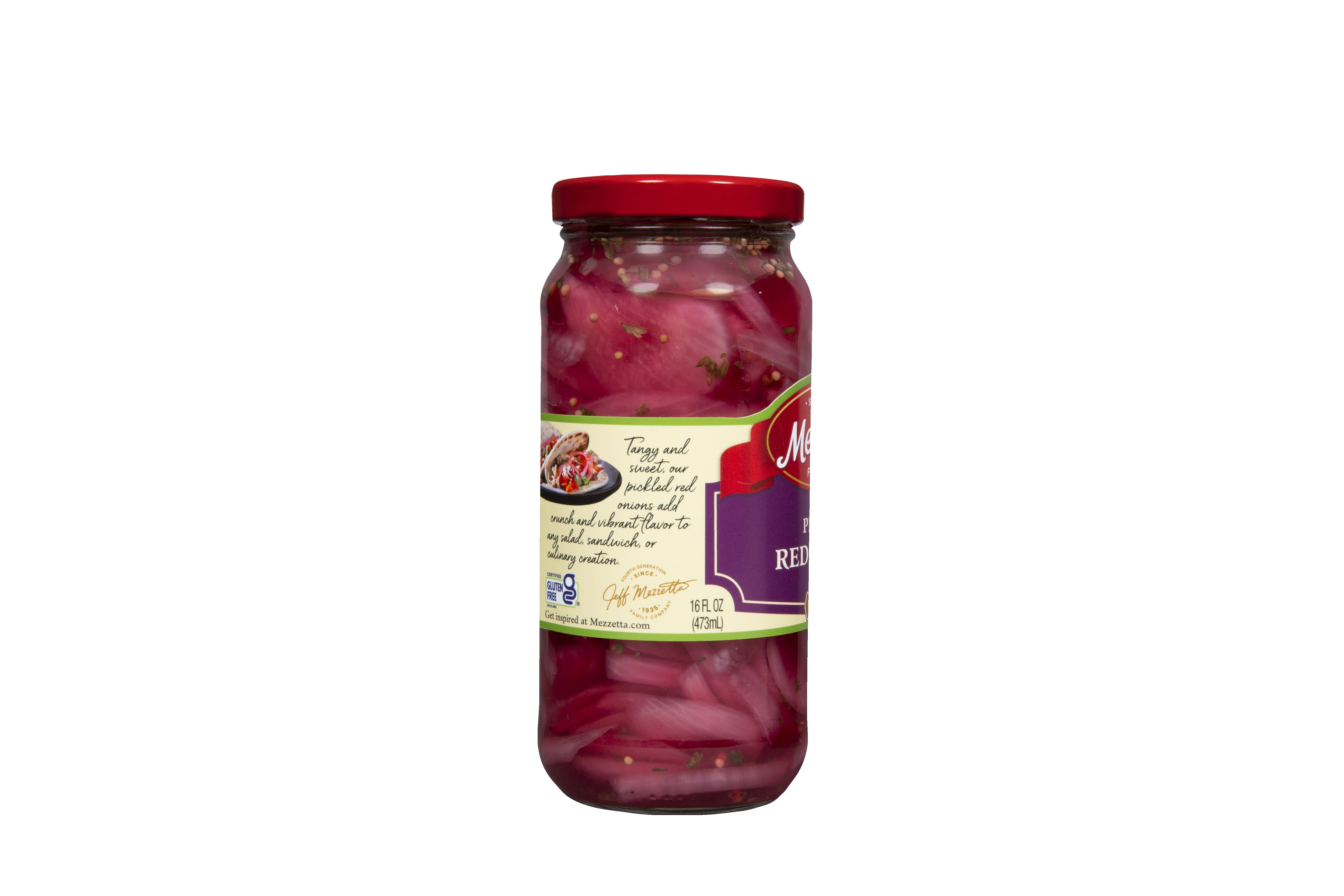 Mezzetta Pickled Red Onions, 16 fl oz Jar