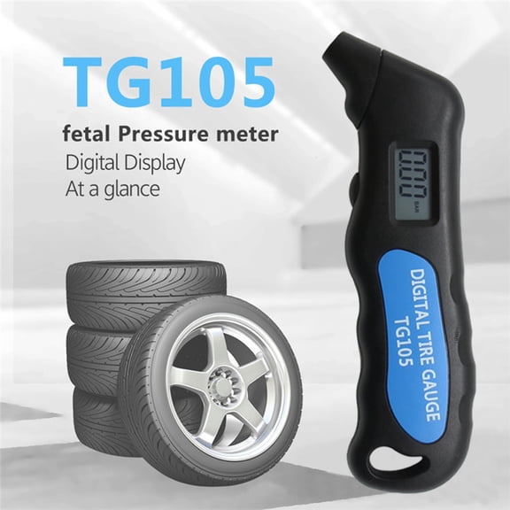 HBYJLZYG Car Accessories Digital Display Tire Multifunctional Tire Pressure Monitoring Guns for Pressure Gauge Light Digital Automotive Tire Pressure Gauge