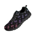 thumbnail image 5 of Psesaysky Colorful Footprint Running Shoes for Women Big Girls Lightweight Durable Tennis Shoes Breathable Mesh Walking Shoes, 5 of 8