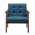 thumbnail image 3 of Convenience Concepts Take a Seat Natalie Accent Chair, Dark Blue Fabric/Espresso, 3 of 11
