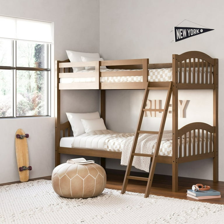 Storkcraft Long Horn Twin over Twin Bunk Bed, Hazelnut - Walmart.com