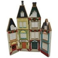 thumbnail image 2 of Christmas Village Town 4 Hinged 1/2" Thick Flat Resin Buildings Restaurant Inn, 2 of 4