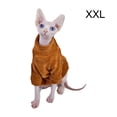 thumbnail image 4 of Greeniant Suéter para Gato, ropa cómoda y fácil de limpiar para gatos, paño para gatos pequeños Ropa para mascotas marrón XS, 4 of 6