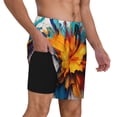 thumbnail image 2 of Fotbe Colorful Paint Print Traje de Baño para Hombre – Shorts de Natación de Secado Rápido con Forro y Bolsillos-Medium, 2 of 6