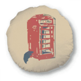thumbnail image 1 of teleph booth umbrella rain Round Throw Pillow Home Decoration Cushion, 1 of 3