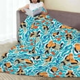 thumbnail image 6 of Sikiie Lovely Sea Otters Ultra-Soft Micro flannel Blanket Luxury All Seasons Warm Blanket for Bedding Sofa and Travel (4 sizes)-50"x40", 6 of 7
