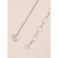thumbnail image 4 of 1pc Women Heart Decor Fashionable Chain Belt, For Dress Decoration, 4 of 5